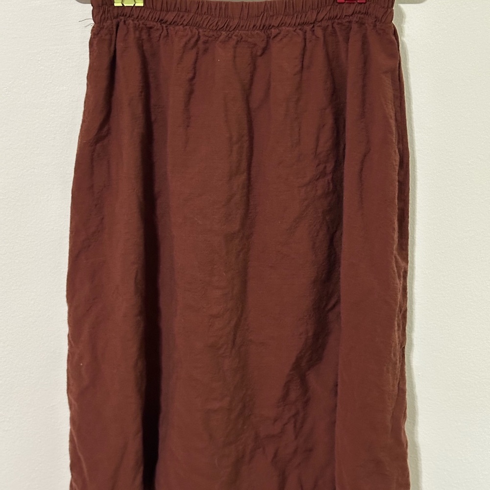 Elegant Brown Skater Skirt